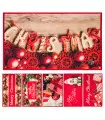 CHRISTMAS STYLE-Christmas carpet with lights, gifts and decorations ideal as a doormat or base for a Christmas tree, 40x70cm