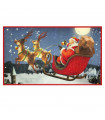 CHRISTMAS PARTY - BABBO SLITTA Indoor and outdoor non-slip Christmas carpet with high resolution prints 40x70 cm