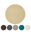 GALAXY - Round non-slip bath mat in cotton and microfibre, 2 sizes 6 colors