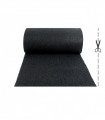 Custom curled pvc doormat - TWIST black