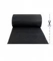 Custom curled pvc doormat - TWIST black