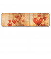 Heart design non-slip kitchen mats - MIAMI HEARTS