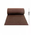Brown draining vinyl curl doormat - TWIST