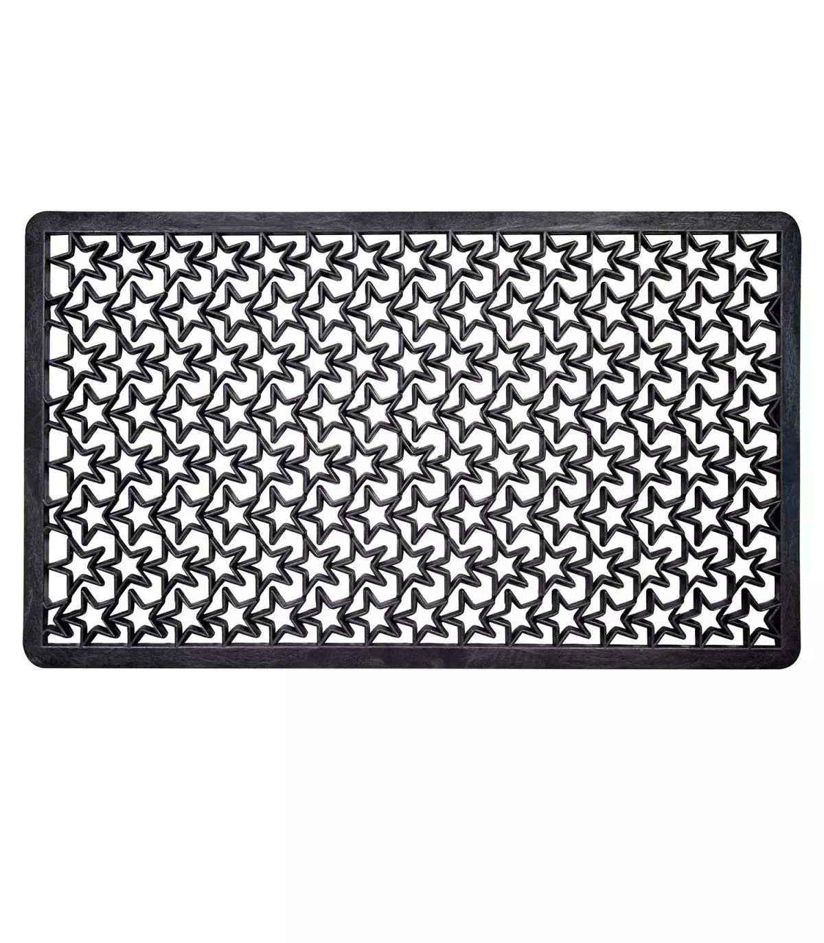 Outdoor perforated rubber doormat
