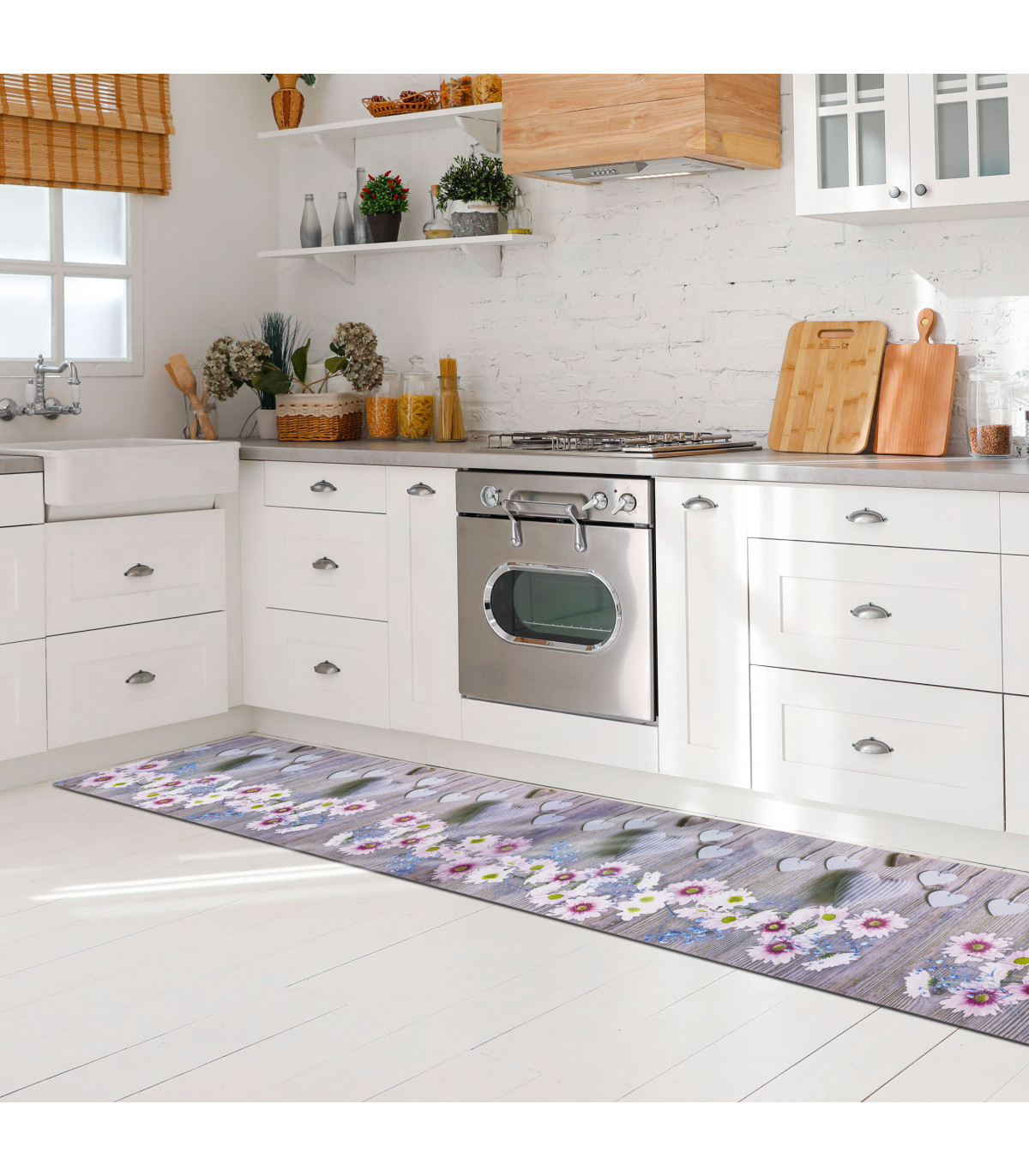 tappeto cucina stampa digitale lavabile antiscivolo antimacchia su misura Italia 