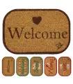 MINI LOVE - Nice doormat in natural coconut with writing 30x45 cm