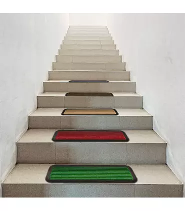 SCALINO CARPET - Non-slip rubber mat for stairs with super absorbent insert, 25x75 cm