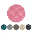 LAKE 3 - Non-slip round bathroom rug, in cotton and microfibre, various colors and sizes