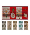 SPRINT DAISY - Floral design kitchen rug, washable non-slip kitchen runner, various colors and sizes