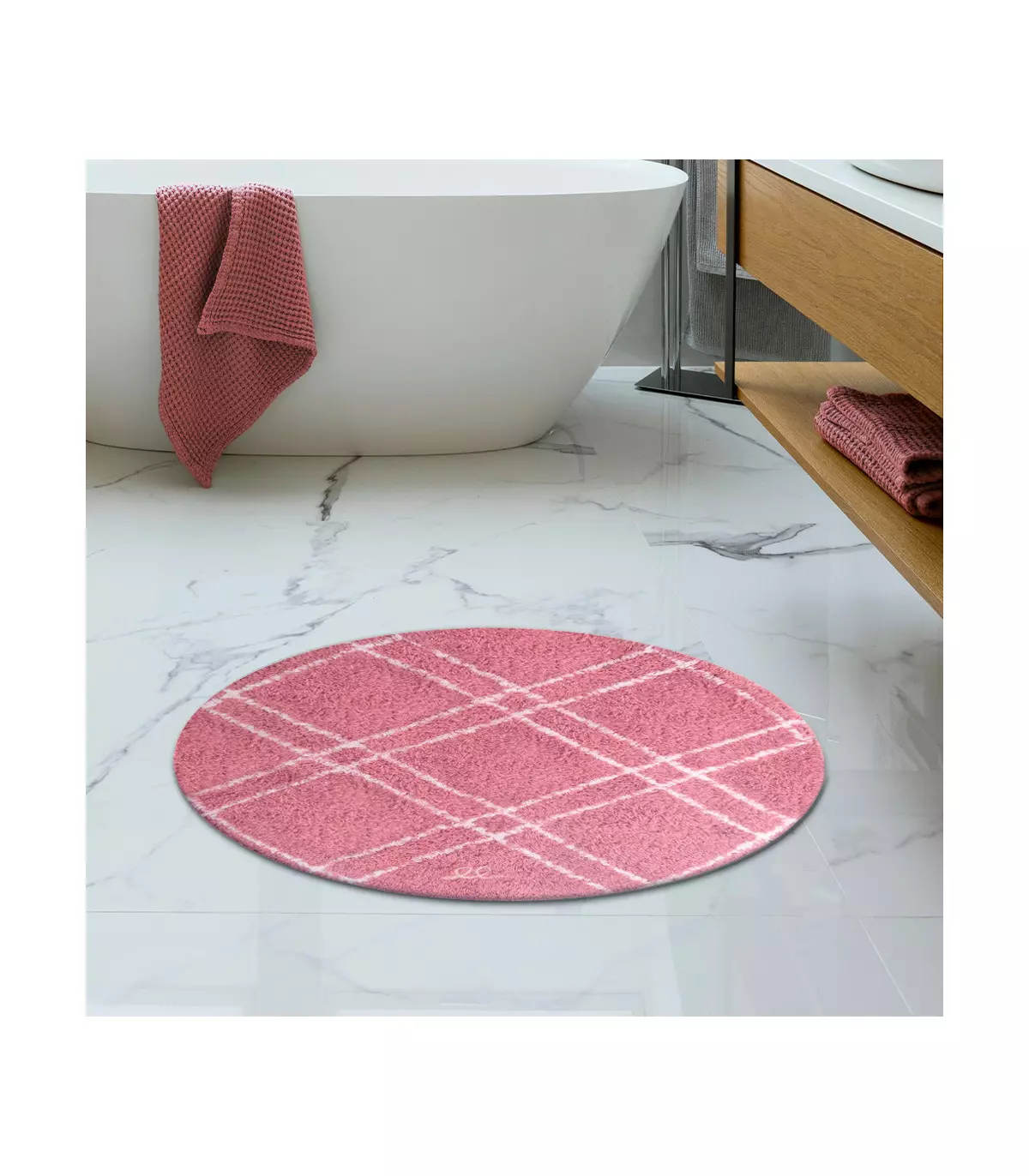 Super Absorbent Bathroom Mat, Non Slip Soft Wrinkle Free Bathroom