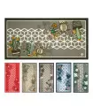 SURF16 - Multicolor design kitchen rug with non-slip bottom, various sizes