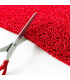 TWIST - red, vinyl outdoor doormat. Tailored. cutting