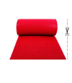 TWIST - Zerbino ricciolo vinilico, tappeto ingresso drenante antiscivolo, rosso su misura