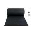 TWIST - Black, outdoor vinyl curl doormat. Tailored.