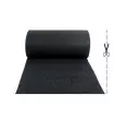 TWIST - Zerbino ricciolo vinilico, tappeto ingresso drenante antiscivolo, nero su misura