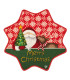 Christmas Star Tappeto di Natale a forma di stella, con fondo antiscivolo, disegno Babbo Natale