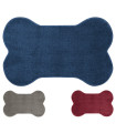 OSSO - Bone-shaped rug in super absorbent microfiber for pets.