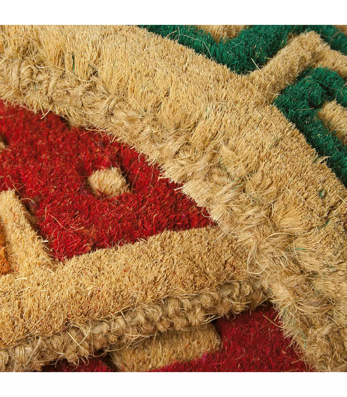 Zerbino imperiale in fibra cocco naturale intrecciato alto 4 cm