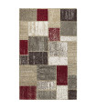 ART Modern Design carpet variant SQUARE RED-BEIGE
