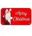 CHRISTMAS DIGITAL - Tappeto natalizio per ingresso, cucina o albero di Natale, 40x70 cm disegno BABBO