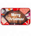 CHRISTMAS DIGITAL - PARQUET REGALI Tappeto per albero di Natale o per ingresso in stile natalizio, stampa digitale 40x70 cm