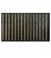 BAMBOO - Nero, tappeto antiscivolo per la cucina, passatoia di bamboo effetto degradè