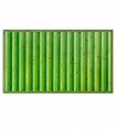 BAMBOO - Verde, tappeto antiscivolo per la cucina, passatoia di bamboo effetto degradè