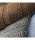 PARADISE - Brown, 100% microfiber short pile rug with non-slip bottom detail