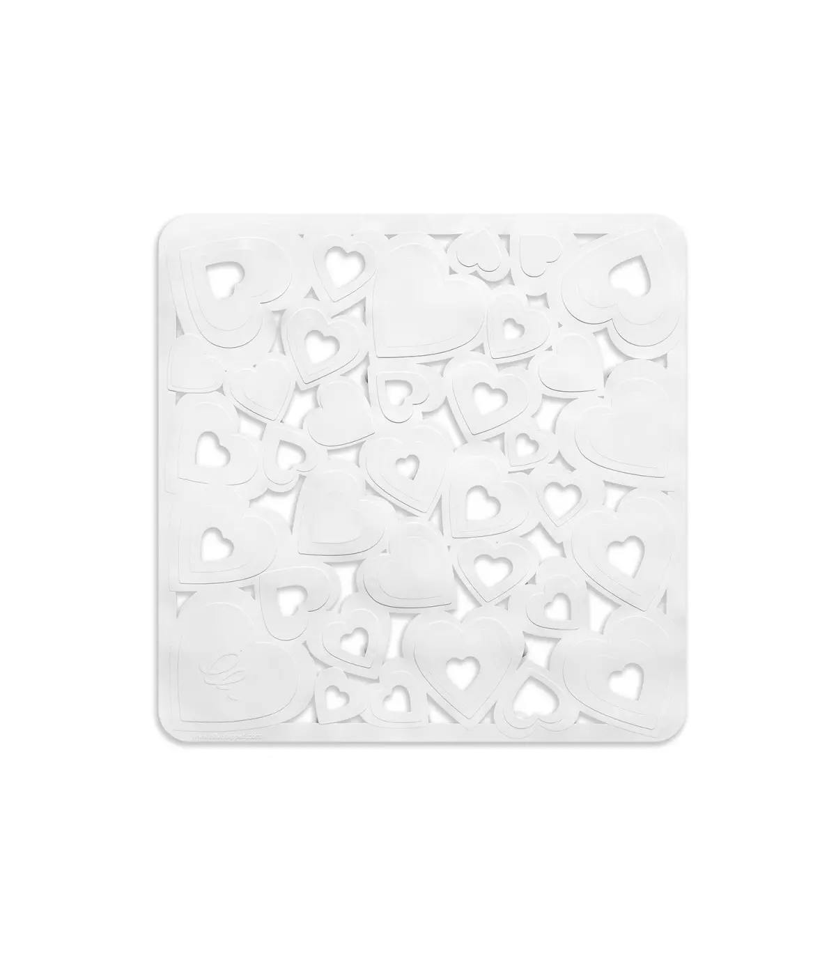 VENTOSA Shower White anti-mold anti-mold heart mat