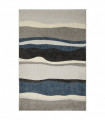 ART - Waves blue, modern design furniture rug