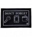 FUNNY - Don't Forget Clean-off mat 45x75 cm anti-slip with original writings
