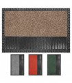 ELVIS - Doormat in recycled rubber ideal for outdoor, with absorbent carpet insert - 50x80 cm 4 colors