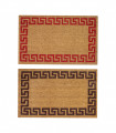 WISH GRECA - Entrance mat in natural coconut and non-slip rubber, rectangular or half-moon 45x75 cm