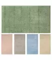 DAFNE - 100% cotton non-slip bath mat, large or small, 5 pastel colors